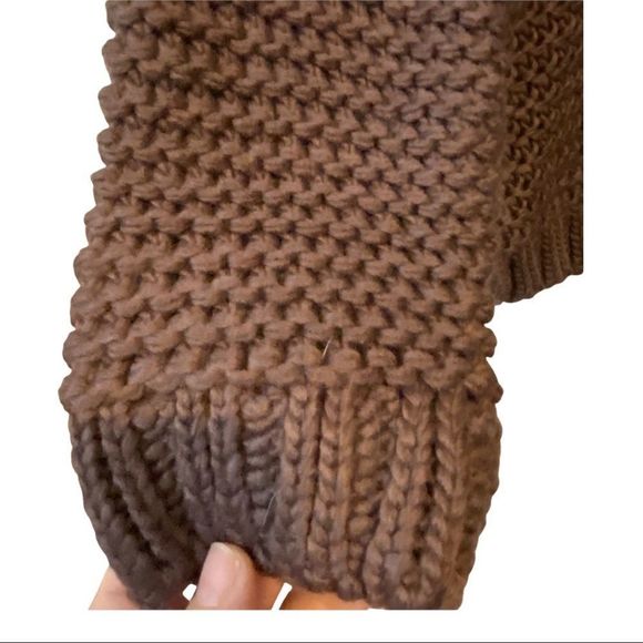 NWT LISTICLE wool/acrylic blend chunky knit long sleeve oversized sweater small - Picture 2 of 8